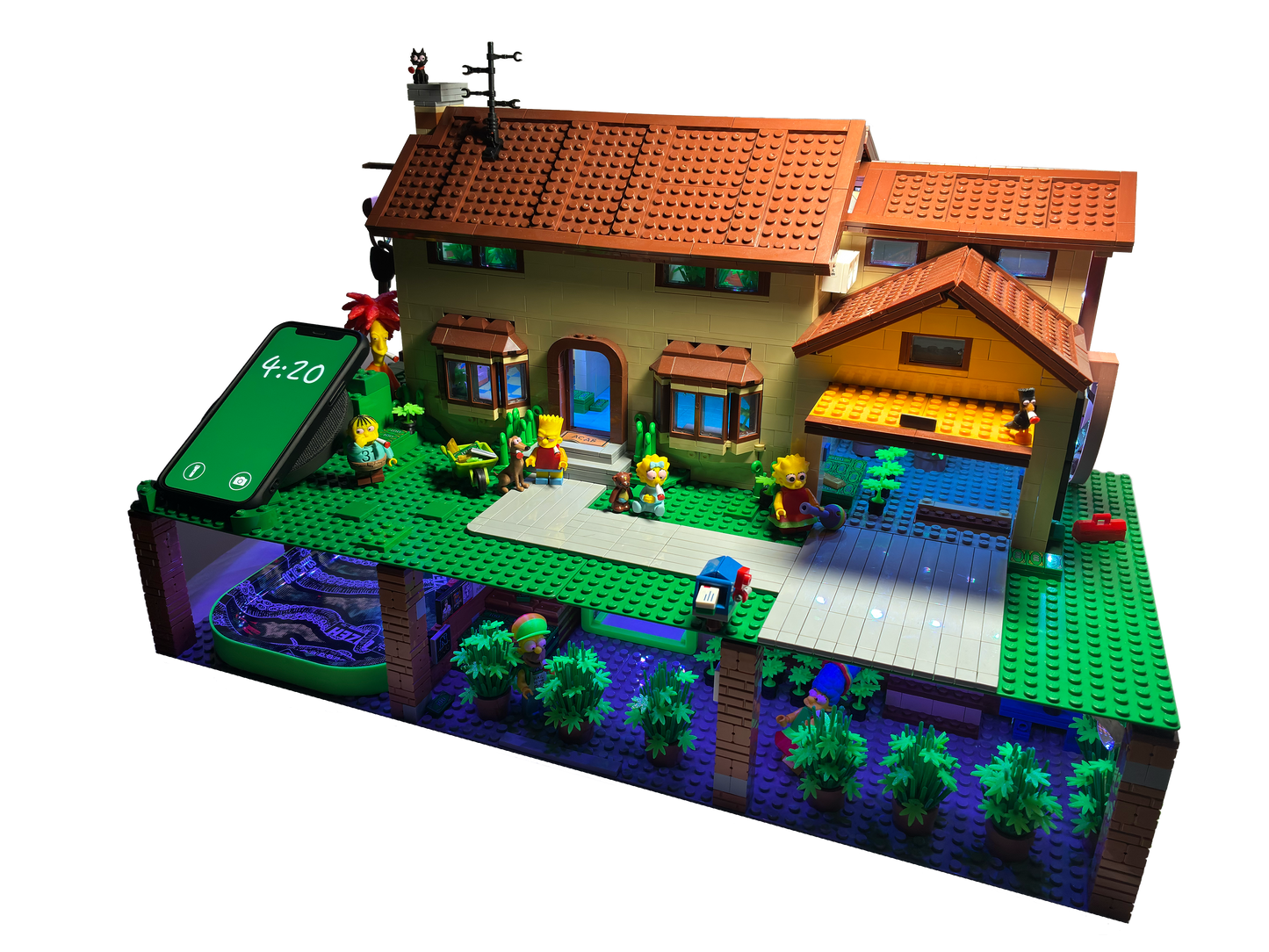 The Simpsons - Illegal Grow Operation BrickSet